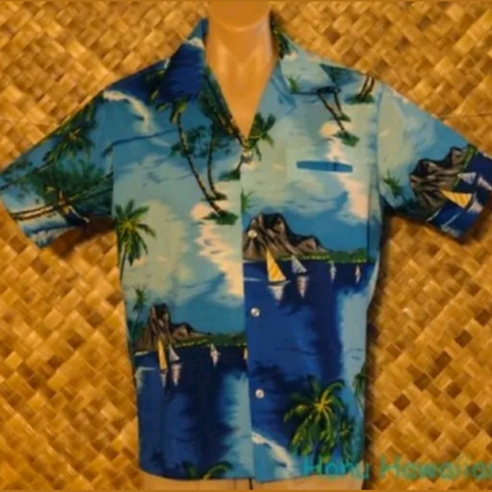Kole Kole men's Hawaiian Shirt. Large